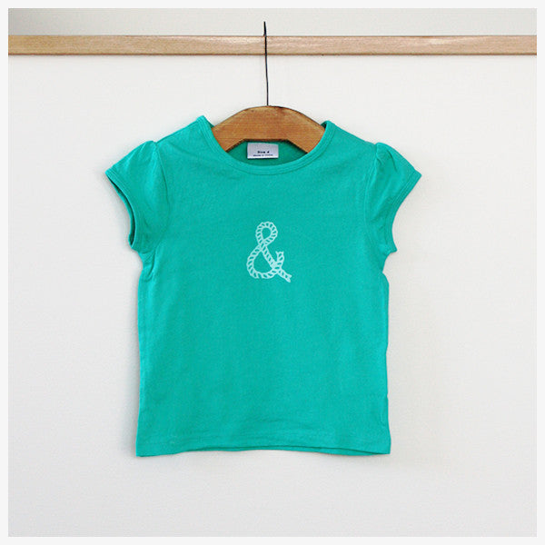 Rope ampersand Girls T-shirt Pale green